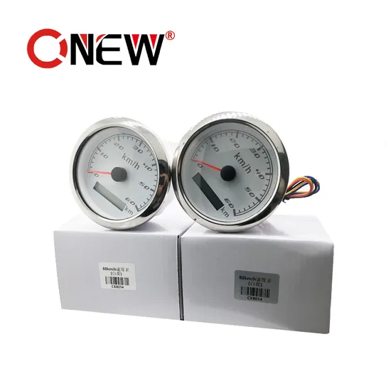 85 mm Tachometer, Geschwindigkeitsmesser, 120 km/h, 12 V/24 V, mit Hintergrundbeleuchtung für PKW, LKW, normaler Impuls